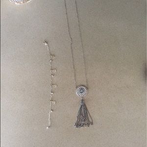 Necklace and ankle bracelet